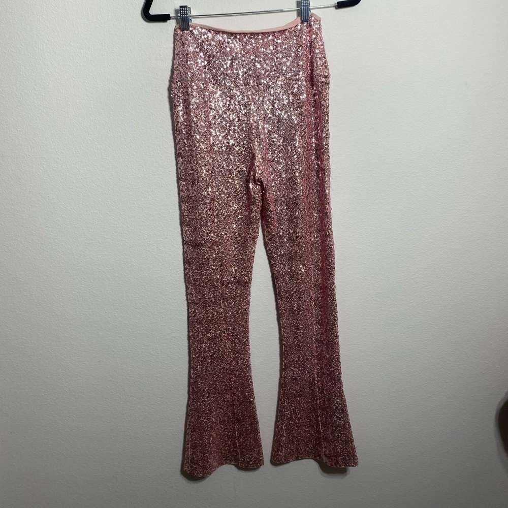 Norma Kamali Pink Sequin Blazer and Sequin Spat Pant - Picture 11 of 12